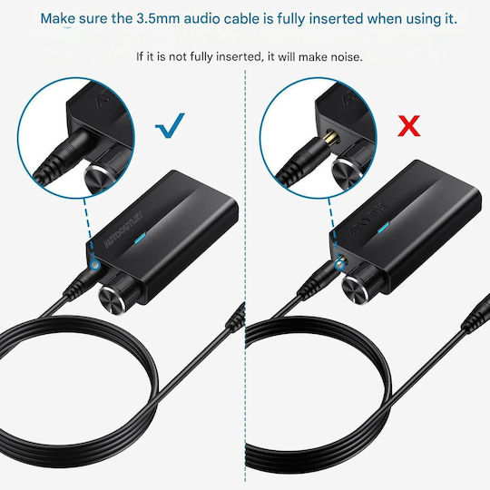 Digital-Analog-Wandler Audio Dac Konverter 192khz 1m Kabel Lautstärkeregler Spdif Toslink Zu 3.5mm Stecker Plug Play Multifunktional
