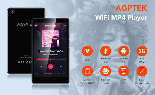 MP4 Player (16GB) με Οθόνη 4" X001NPE7A3