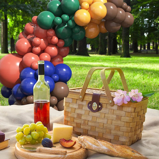 Set de Arc pentru Baloane Multicolor Decorări pentru Petreceri Diverse Culori Dimensiuni 92 Bucăți Bandă pentru Baloane Puncte Adezive