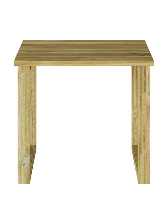 Sitting Room Table for Small Outdoor Spaces Made of Acacia 40x40x36cm