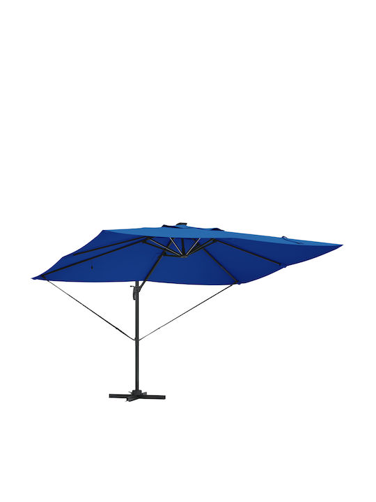 Umbrelă Suspendată Rotundă Din Aluminiu Albastră Φ3.52xÎ2.65m