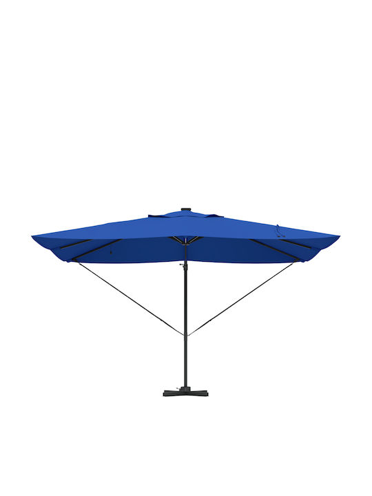 Umbrelă Suspendată Rotundă Din Aluminiu Albastră Φ3.52xÎ2.65m