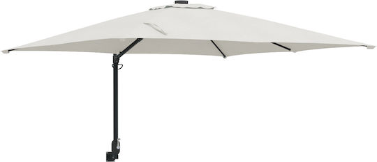 Square Aluminum Floor Parasol Beige with Valance 2.5x2.5m Square Aluminum Floor Parasol Beige with Valance 2.5x2.5m