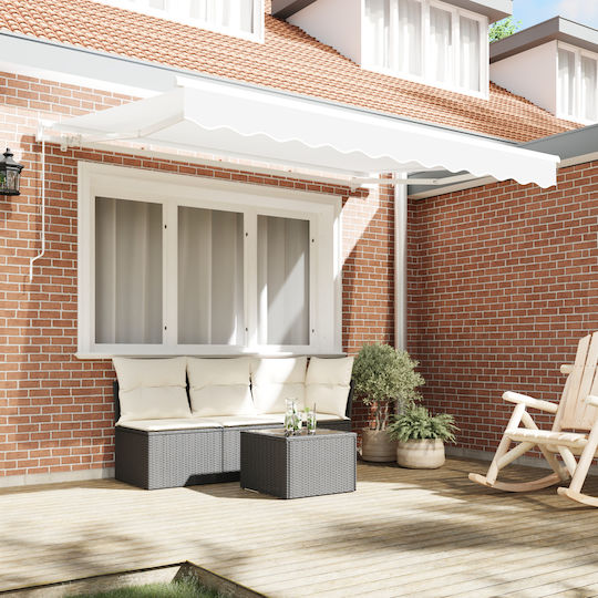 vidaXL Awning fabric White 2.5x3m