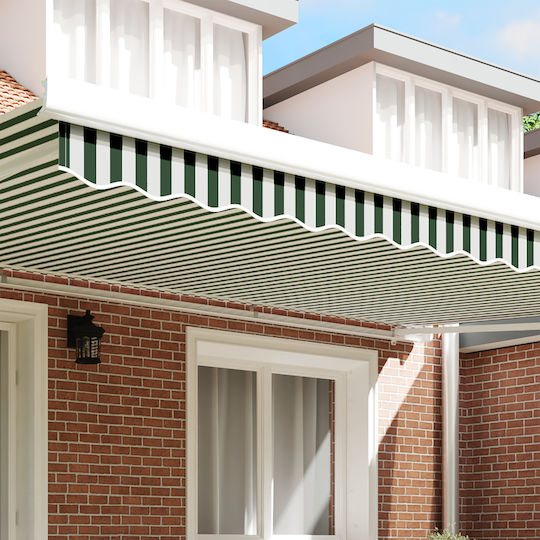 vidaXL Awning fabric Green 0.2x4.8m
