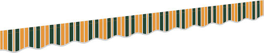 vidaXL Awning fabric Green 0.2x3.3m