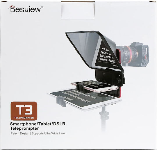 Kit Teleprompter Control de la Distanță Adaptoare pentru Lentile Smartphone-uri Tablete Până la 11 Inch App Dedicate pentru Camere DSLR Smartphone-uri