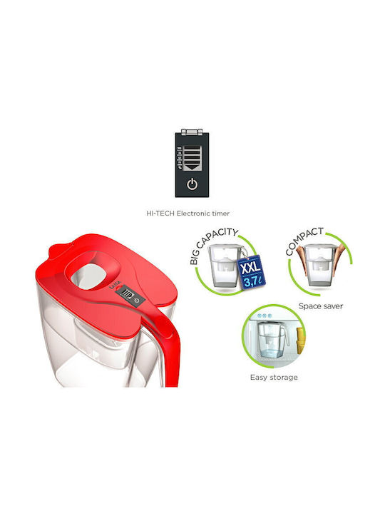 Laica Cană de Servire Metal cu 4 Filtre de Schimb 3700ml 1buc