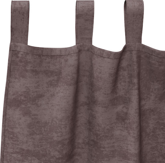 vidaXL vidaXL Window Curtain Set with Tab Top Brown 140x245cm