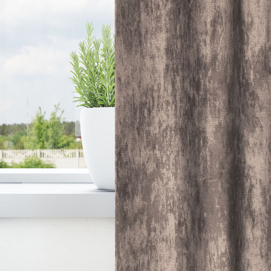 vidaXL vidaXL Set Vorhänge Fenster mit Bleistiftfalten Braun 140x175cm
