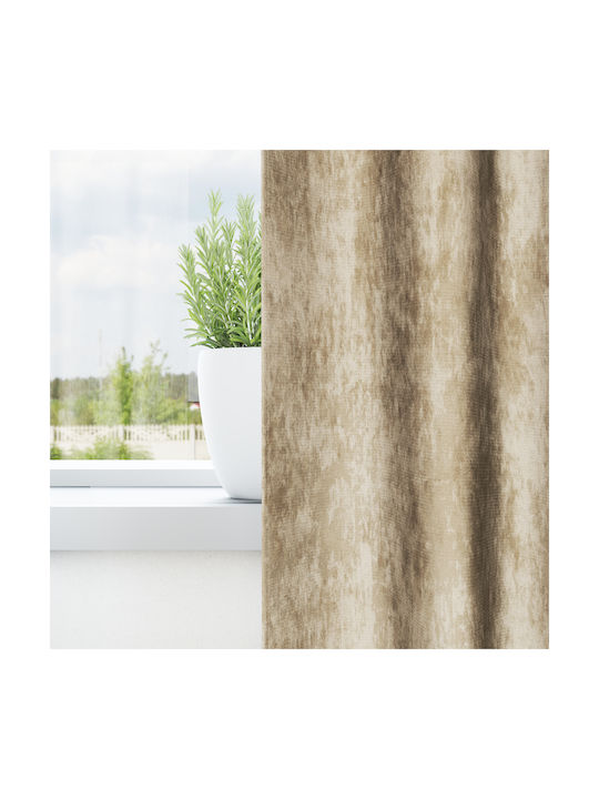 vidaXL Set Window Curtains With Pencil Pleat Beige 140x140cm