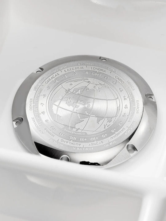 Venezianico Herrenuhr Automatisch mit Silber Metallarmband