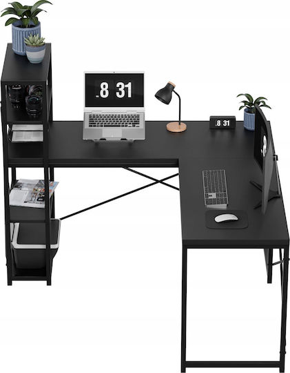Birou Leader Din Lemn Negru 145x50x75 cm