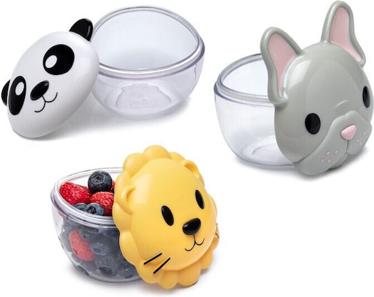 Set 3 Containere Pentru Alimente Pentru Copii Bulldog Shark Cat Box