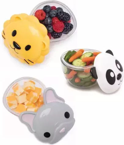 Set 3 Containere Pentru Alimente Pentru Copii Bulldog Shark Cat Box