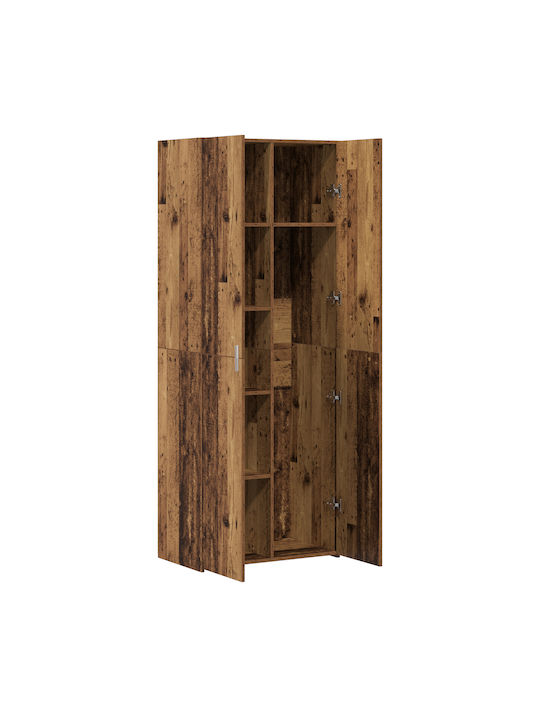Bibliotecă Lemn Vechi 70x42.5x185 cm