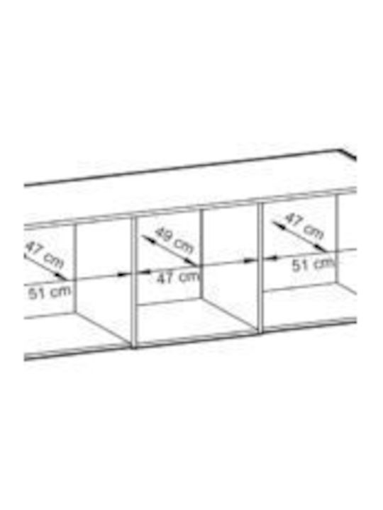 LH Home Furniture Rectangular Loft Closet made of Particleboard Natural 155x50x9.5cm P_NLL_24tp_3D_art 1pcs