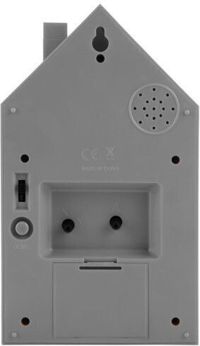 Karlsson Tabletop Clock with Indicators Plastic with Alarm Clock Grey KA6015GY