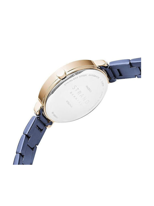 Strand by Obaku Women's Watch with Blue Metal Bracelet
