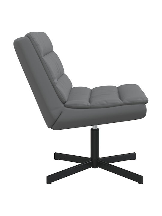 Въртяща се Стол Гост в Сив Цвят 63x75x76см 1бр