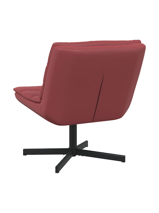 Rotating Chair Visitor in Red Color 63x75x76cm 1pcs