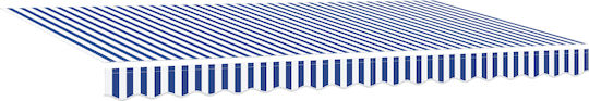 vidaXL Awning fabric Blue 2x4m