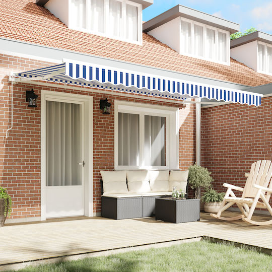 vidaXL Awning fabric Blue 2x4m