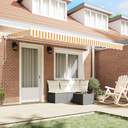 vidaXL Τεντόπανο Κίτρινο 2x4m