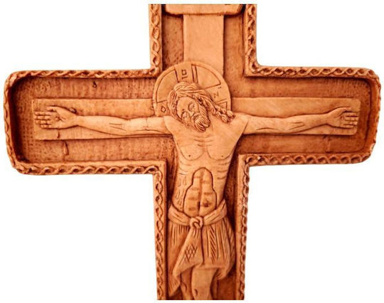 Monastic Wax Embossed Cross KS1 25x17 Cm