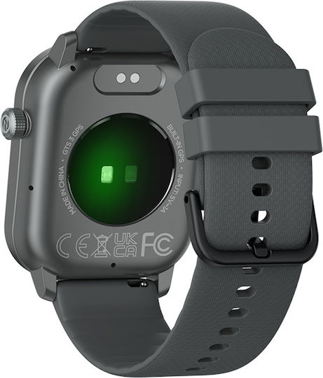 Zeblaze GTS 3 GPS 49mm Smartwatch with Heart Rate Monitor (Space Gray)
