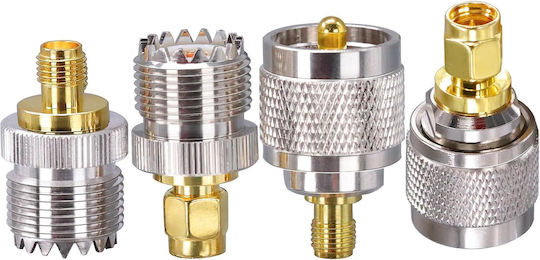Set 4 Sma To Uhf Adaptoare Anti-interferență Transmisie Stabilă Analizor Radio Antenă Wifi Antenă Gps Cablu Coaxial Router
