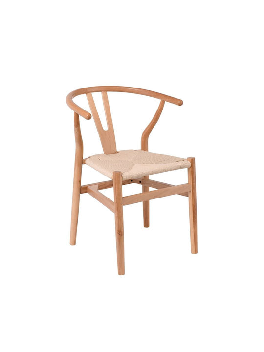 Lima-w Scaune Sala de mese Lemn Natural 2buc 56x55x76buc