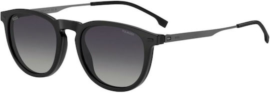 Boss Men's Prescription Eyeglass Frame With Black Clip-On