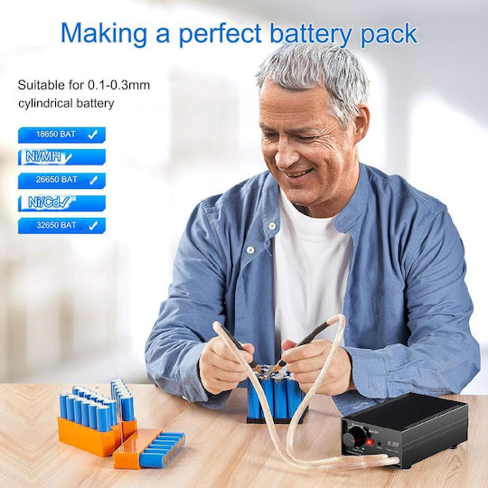 Mașină De Sudură Prin Puncte Dual Pulse 8000 W Portabil 10-90 Niveluri Afișaj 0.1 Mm 0.3 Mm Bandă De Nichel Baterie Fier De Lipit Seesii