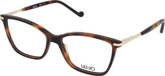 Liu Jo Women's Prescription Eyeglass Frame Cat Eye Brown Tortoise LJ2741-215