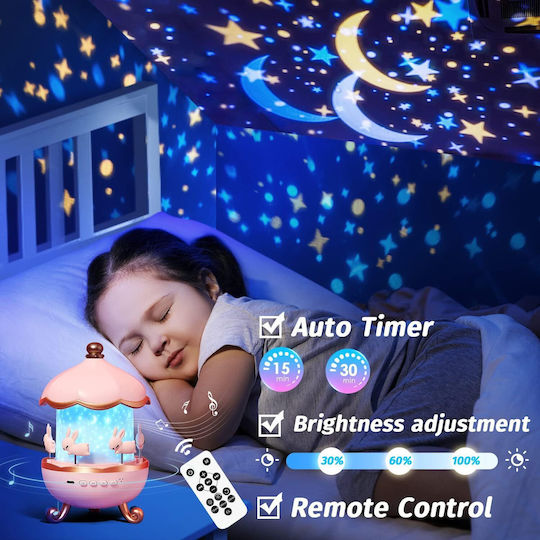 Lumini LED Lampă de proiecție pentru copii Roz Lumini LED Lampă de proiecție pentru copii Roz