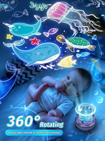 Lumini LED Lampă de proiecție pentru copii Roz