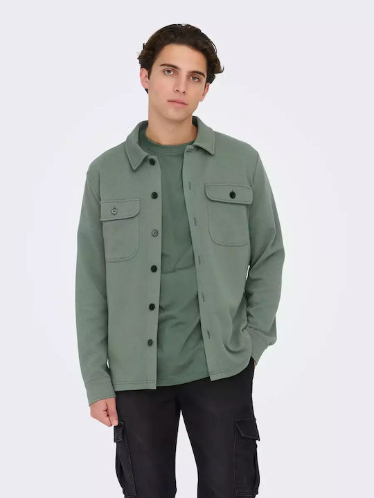 Long-sleeved Denim Shirt Castor Gray