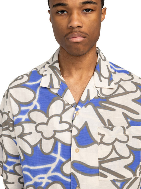 Short-sleeved Linen Shirt MULTICOLOR