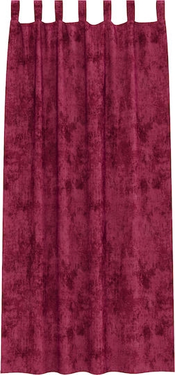 vidaXL Set Perdele Cu Bretele Roșii 140x260cm