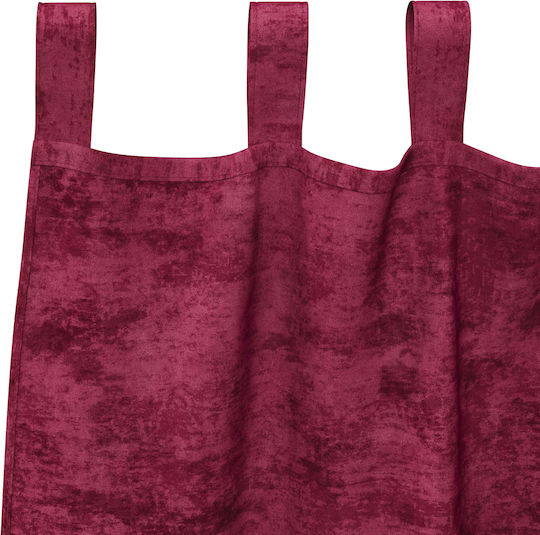 vidaXL Set Perdele Cu Bretele Roșii 140x260cm