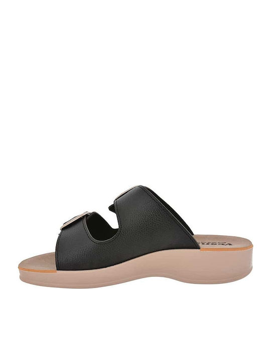 Flache Sandalen für Damen Anatomisch in Gold Farbe