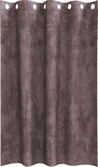 vidaXL Σετ Κουρτίνες Παραθύρου με Τρουκς Καφέ 140x175εκ.