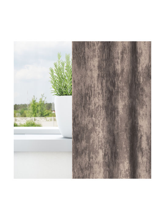 vidaXL vidaXL Window Curtain Set with Tab Top Brown 140x260cm