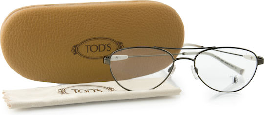 Tod's Männlich Metallisch Brillenrahmen Gray TO5006 036
