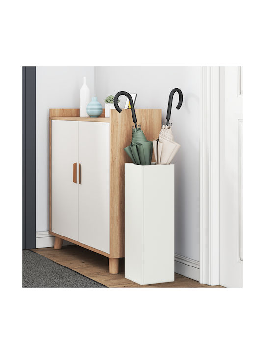 vidaXL Metallic White Umbrella Rack 15.5x15.5x49cm (Various Colors)