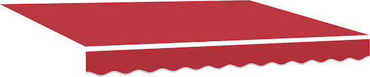 vidaXL Awning fabric Red 2.5x3.5m