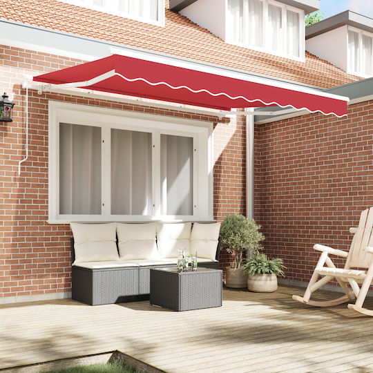 vidaXL Awning fabric Red 2.5x3.5m