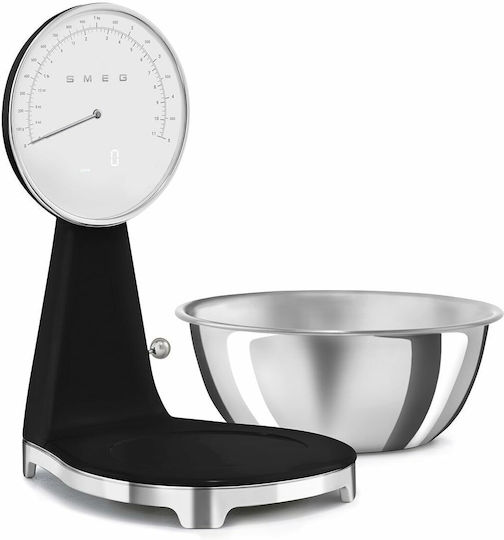 Smeg Cantare De Bucatarie Digital Cu Bol Până La 5kg Neagră