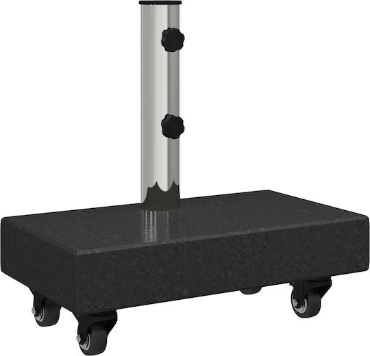 vidaXL Klappbar Schirmständer aus Beton Black 38x38cm